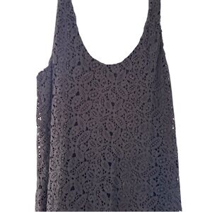 GAP Black Lace Knit Top